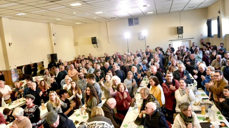 Almoço com apoiantes, no Clube Recreativo do Feijó